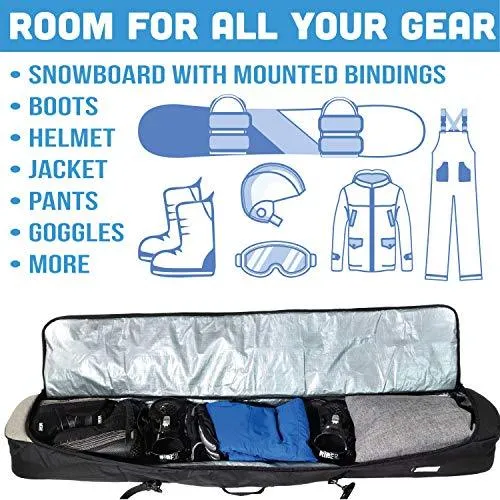 Athletico Peak Padded Snowboard Bag (157cm)
